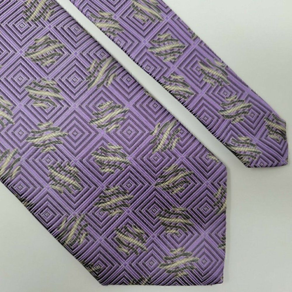 ROBERT TALBOTT BEST OF CLASS SILK TIE PURPLE